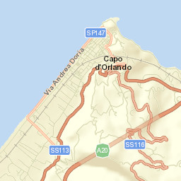 Capo d'Orlando Street Map