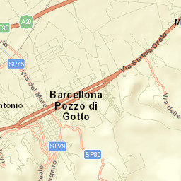 Barcellona Pozzo di Gotto Street Map