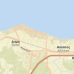 Káto Achaḯa Street Map