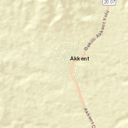 Akkent Street Map