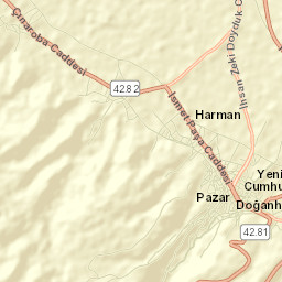 Doğanhisar Street Map