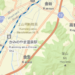 Kaminoyama Street Map