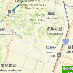 Natori Shi Street Map