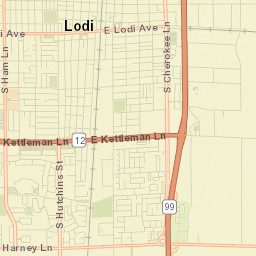 Lodi Street Map