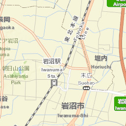 Iwanuma-shi Street Map