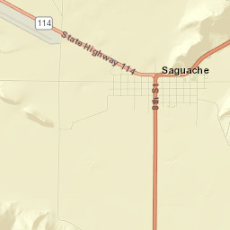 Saguache Street Map