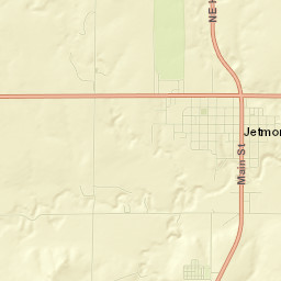 Hodgeman County Street Map