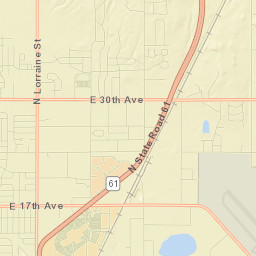 1501 N Lorraine St Hutchinson KS Street Map