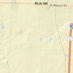 Rich Hill Street Map