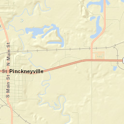 Pinckneyville Street Map