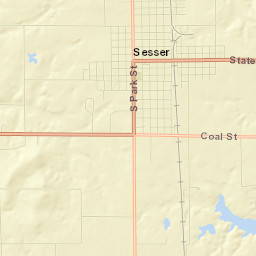 Sesser Street Map