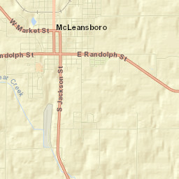 McLeansboro Street Map