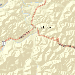 Sandy Hook Street Map