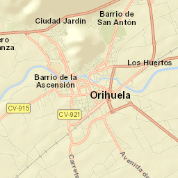 Orihuela Street Map