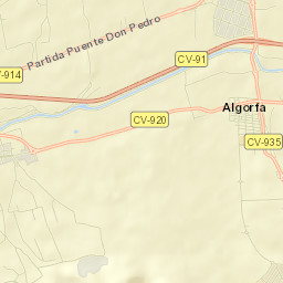 Algorfa Street Map