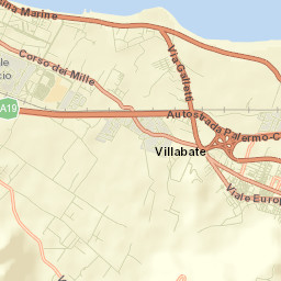Ciaculli Street Map