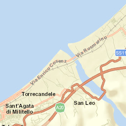 Sant'Agata di Militello Street Map