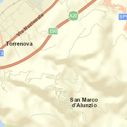 San Marco d'Alunzio Street Map