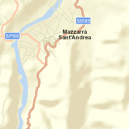 Mazzarrà Sant'Andrea Street Map