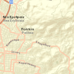Néa Erythraía Street Map