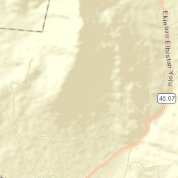 Ekinözü İlçesi Street Map