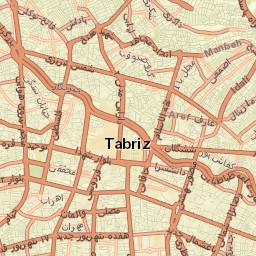 Tabriz Street Map