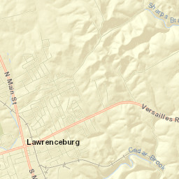 Lawrenceburg Street Map