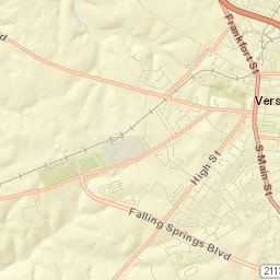 Woodford County Street Map