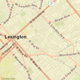 238 Avenue of Champions University of Kentucky Lexington KY Street Map