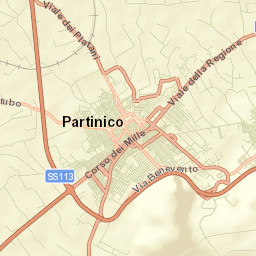 Partinico Street Map