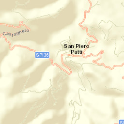 San Piero Patti Street Map
