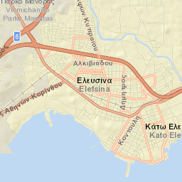 Elefsína Street Map