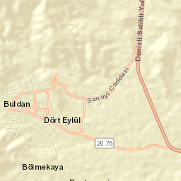 Buldan Street Map