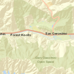 Lagunitas-Forest Knolls Street Map