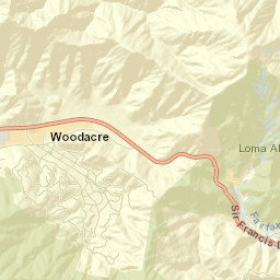 Woodacre Street Map