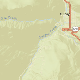 Ouray Street Map