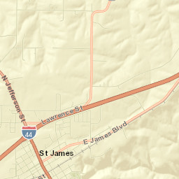 301 North Bourbeuse Street, St. James, MO Street Map