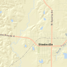 Steeleville Street Map