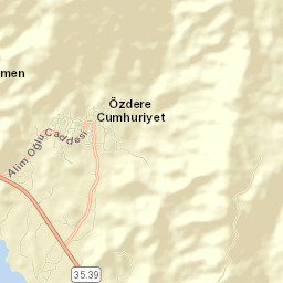 Özdere Street Map