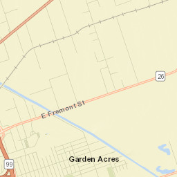 Basin St Garden Acres California  Street Map