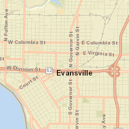 216-298 SE 3rd St Evansville IN Street Map