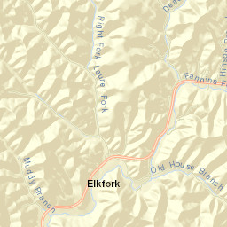 Elkfork Street Map