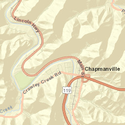 Chapmanville Street Map
