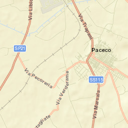 Paceco Street Map