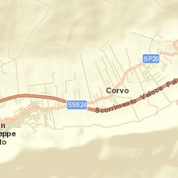 San Giuseppe Jato Street Map