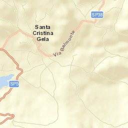 Santa Cristina Gela Street Map