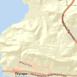 Pérama Street Map