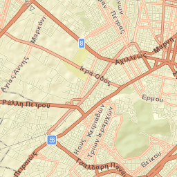 Athens Street Map