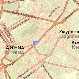 Zográfos Street Map