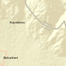 Buharkent Street Map